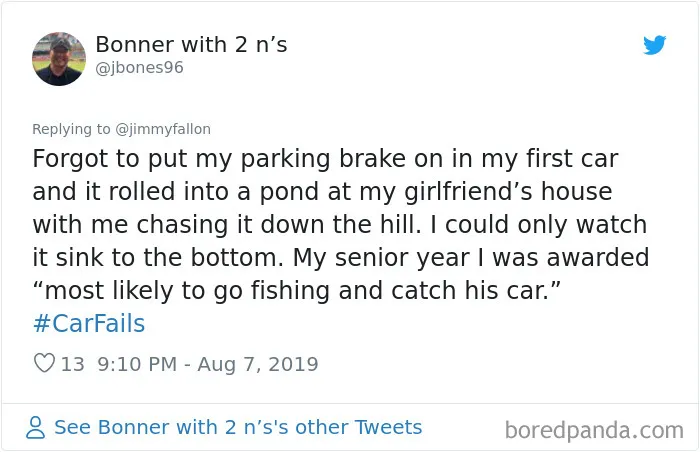 43 Of The Worst And Funniest Car Fails Shared For Jimmy Fallon's Challenge
