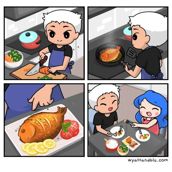 My 40 Wholesome And Funny Comics Inspired By My Relationship With My Fiancé
