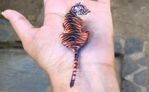I Create Temporary 3D Paintings On My Left Hand (New Pics)