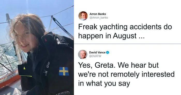 People Make Fools Of Themselves For Bullying A 16-Year-Old Activist Who Chose To Travel For 13 Days Instead Of Flying 10 Hours
