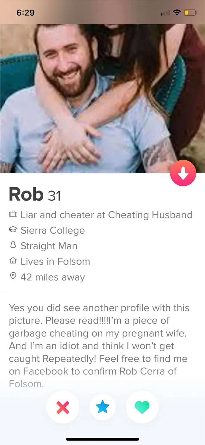 26 Times Cheaters Got Exposed On Tinder When Their Partners Edited Their Profiles