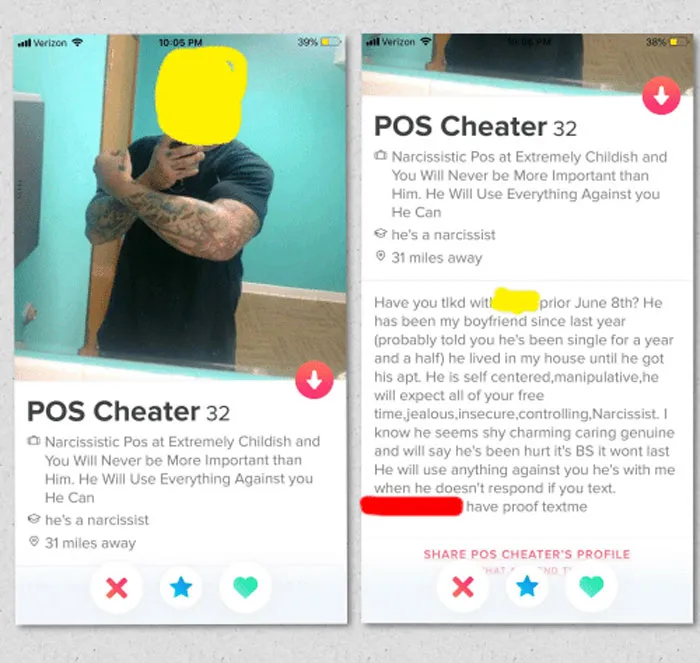 26 Times Cheaters Got Exposed On Tinder When Their Partners Edited Their Profiles