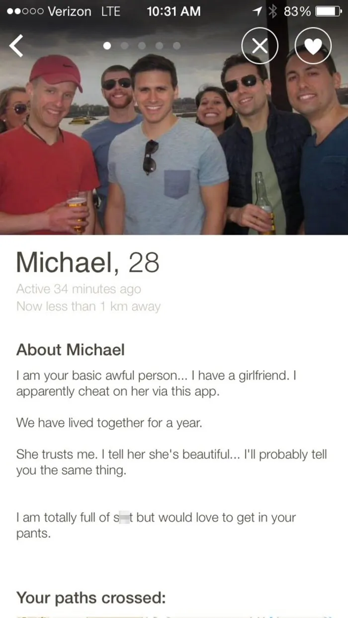 26 Times Cheaters Got Exposed On Tinder When Their Partners Edited Their Profiles