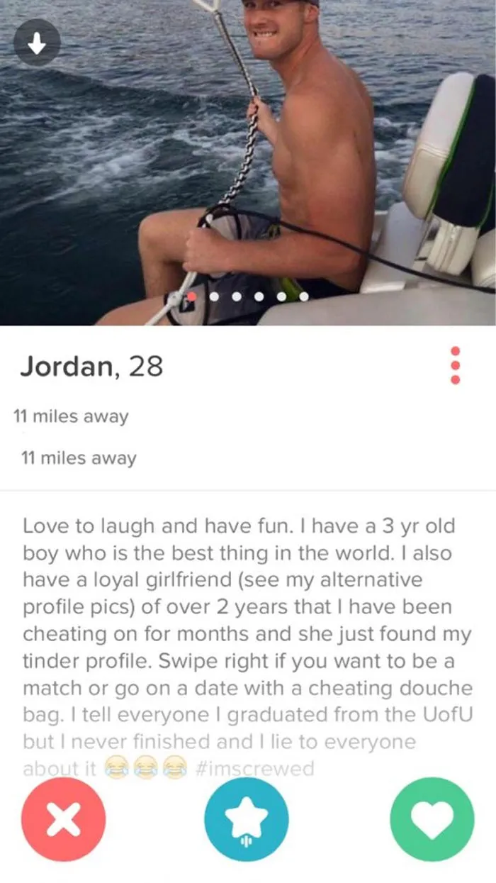 26 Times Cheaters Got Exposed On Tinder When Their Partners Edited Their Profiles
