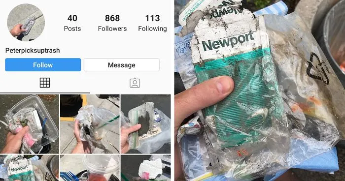 This Guy Posts Trash He Picks Up And It's The Only Instagram Worth Following