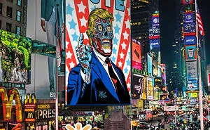 I'm Trying For A 2nd 'Trump+they Live' Public Art Billboard!