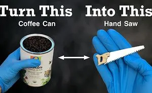 I Turned A Coffee  Can Into A Miniature  Hand Saw - Here Is How I Did It