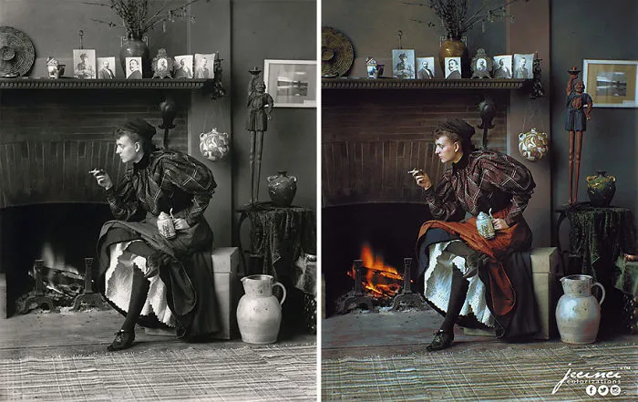 Frances Benjamin Johnston, Autorretrato (como mujer nueva), 1896