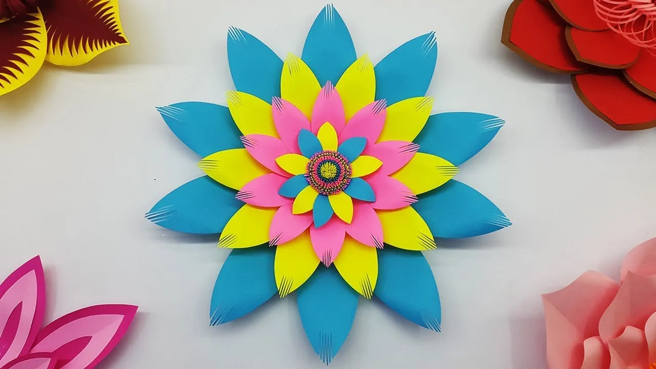 DIY Paper Flower Backdrop Wedding Decorations | Paper Flowers Craft
