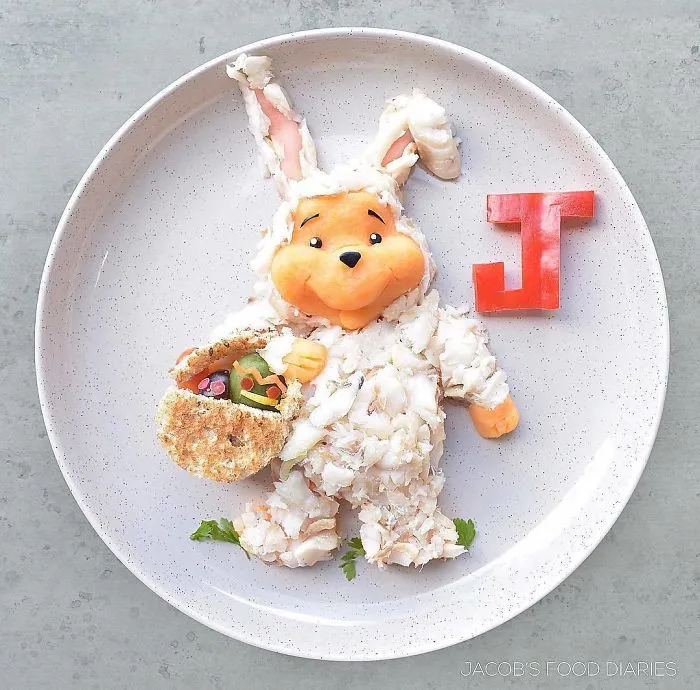 Winnie The Pooh Dressed As The Easter Bunny