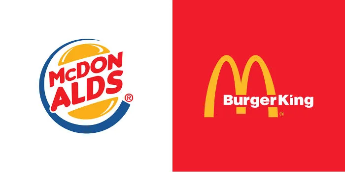 We Made 10 Confusing Pics That Mix Up Famous Rival Brand Logos