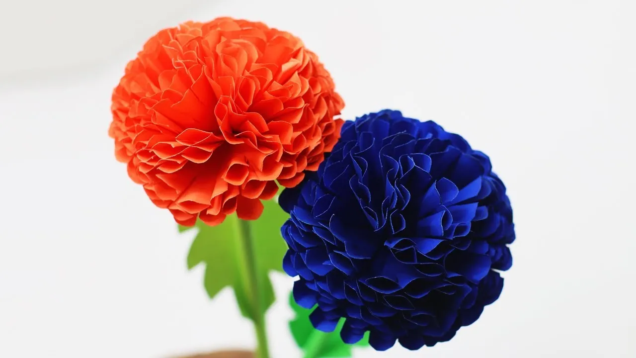 How To Make Beautiful Origami Giant Flowers-Giant Flowers Ideas-Dahlia Flowers Tutorial!