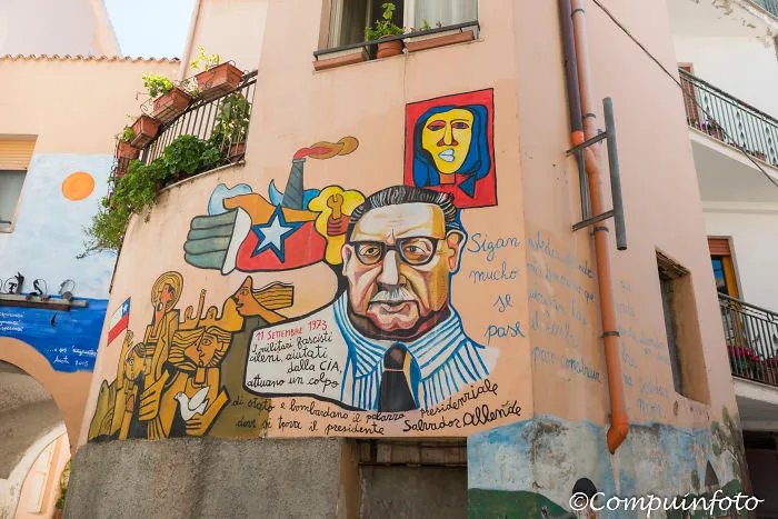 Murales In Orgosolo On The Italian Island Of Sardinia