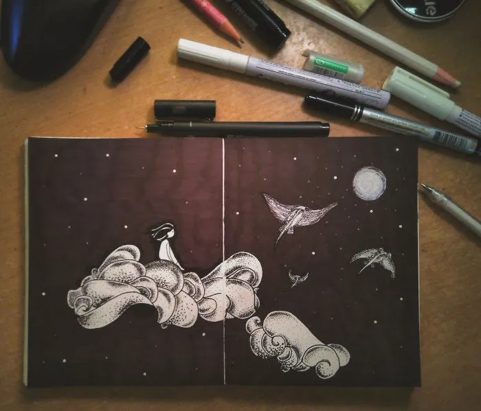 Whenever I Was Having An Anxiety Attack, I Started Drawing, Here Are 35 Of My Doodles