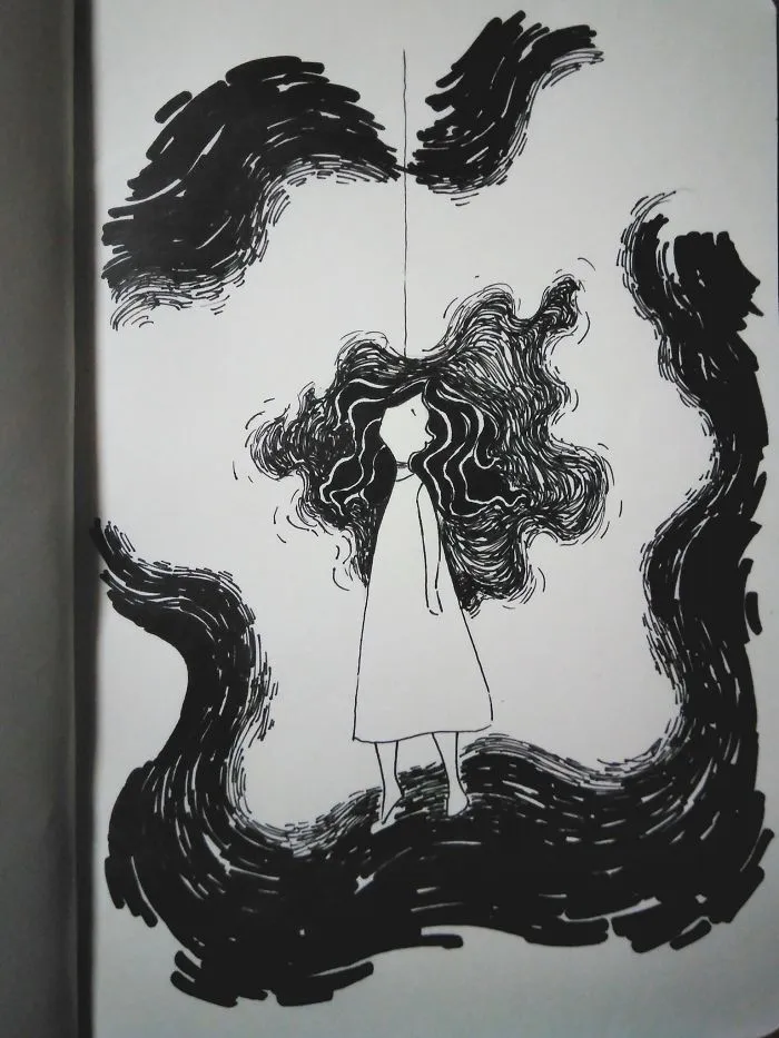 Whenever I Was Having An Anxiety Attack, I Started Drawing, Here Are 35 Of My Doodles