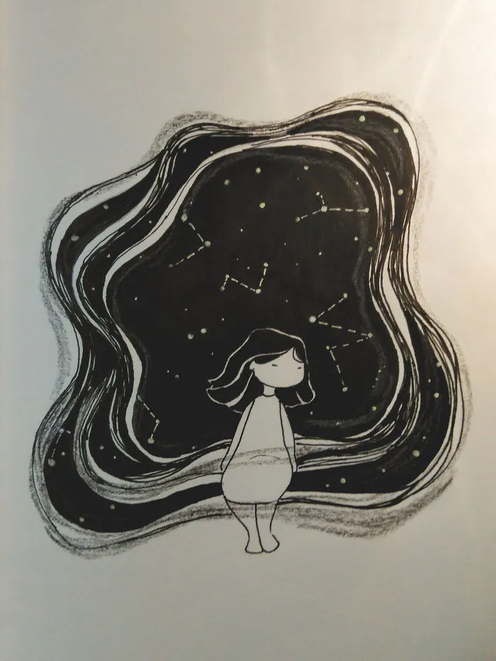 Whenever I Was Having An Anxiety Attack, I Started Drawing, Here Are 35 Of My Doodles