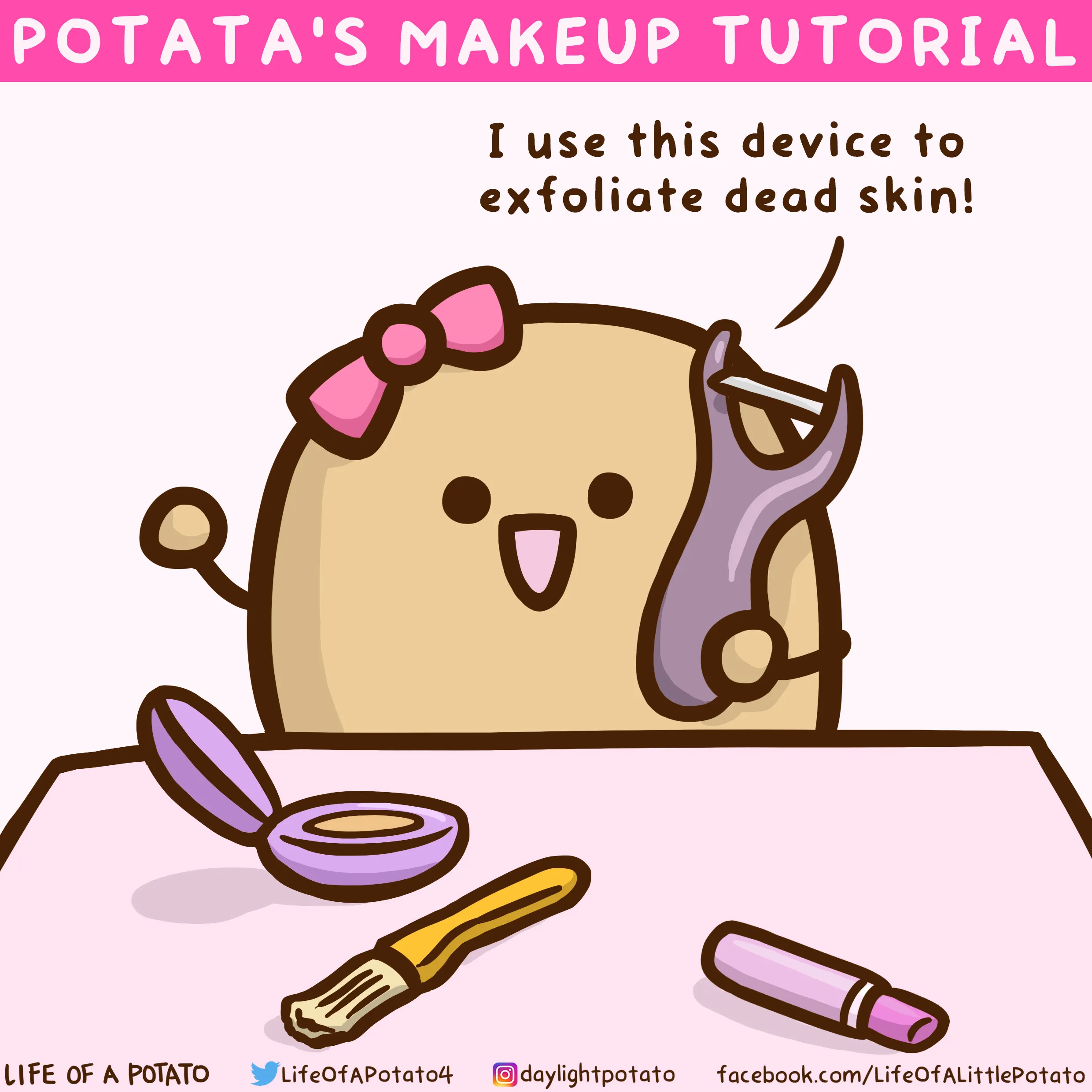 I Asked A Potato To Show Us How Makeup Should Be Done