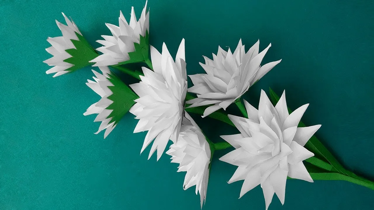 How To Make Flower - Very Easy And Simple Paper Flowers For Home Decor