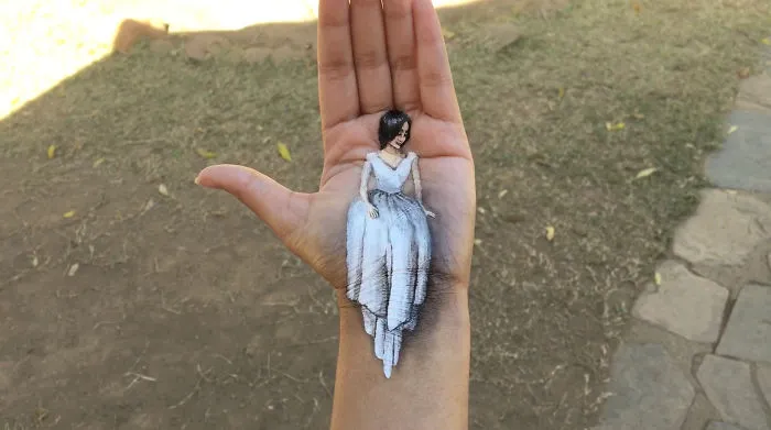 I Create Temporary 3D Paintings On My Left Hand (New Pics)