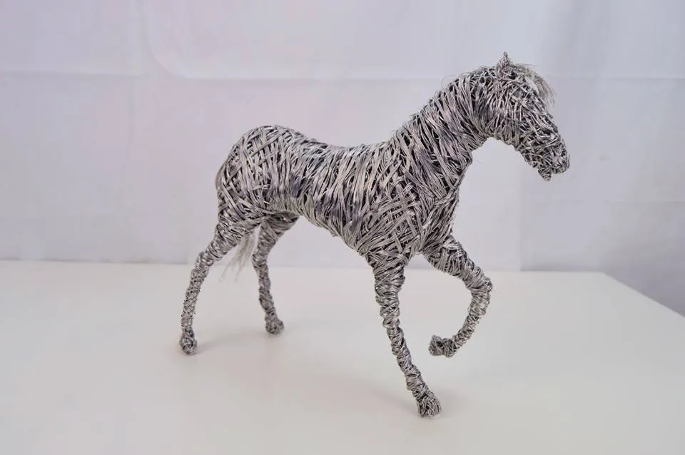 This Horse I Made From Aluminium Wire