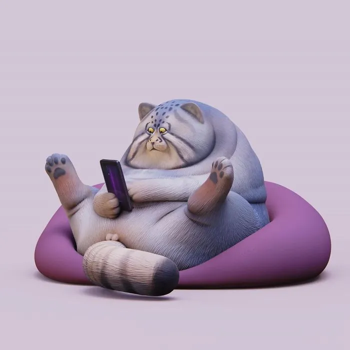 Chinese Artist Creates 20 Pics Of Slothful Animals To Parody How Lazy This Generation Is Becoming