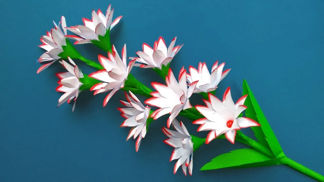 How To Make Easy And Simple Paper Flowers - DIY Home Decor