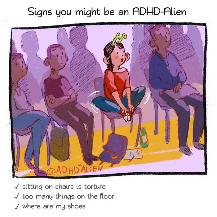 21 Comics About ADHD By A 29-Year-Old Artist That Only Got The Right Diagnosis A Year Ago