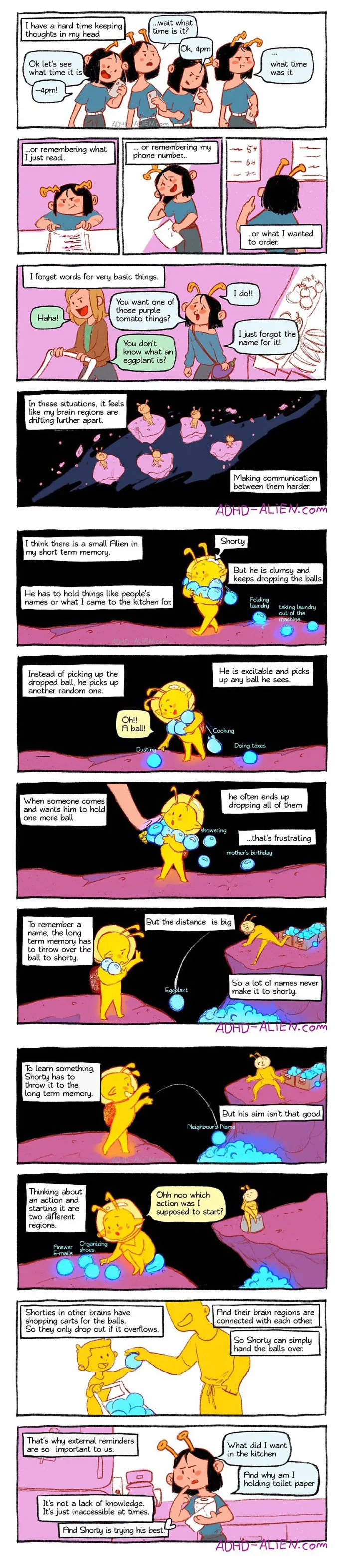 21 Comics About ADHD By A 29-Year-Old Artist That Only Got The Right Diagnosis A Year Ago