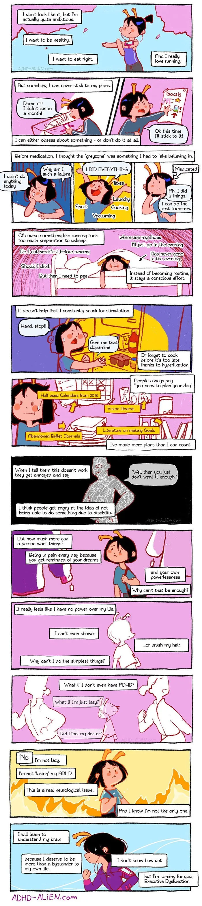 21 Comics About ADHD By A 29-Year-Old Artist That Only Got The Right Diagnosis A Year Ago