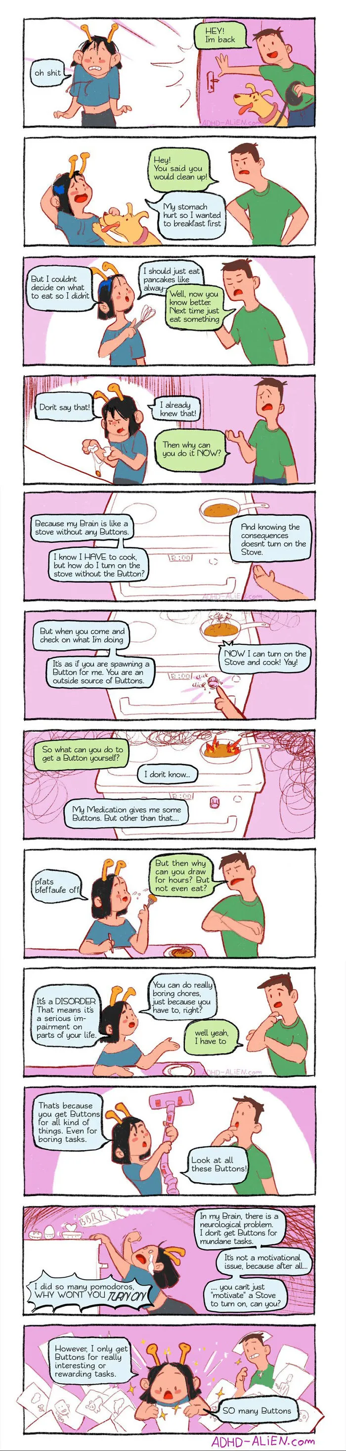 21 Comics About ADHD By A 29-Year-Old Artist That Only Got The Right Diagnosis A Year Ago