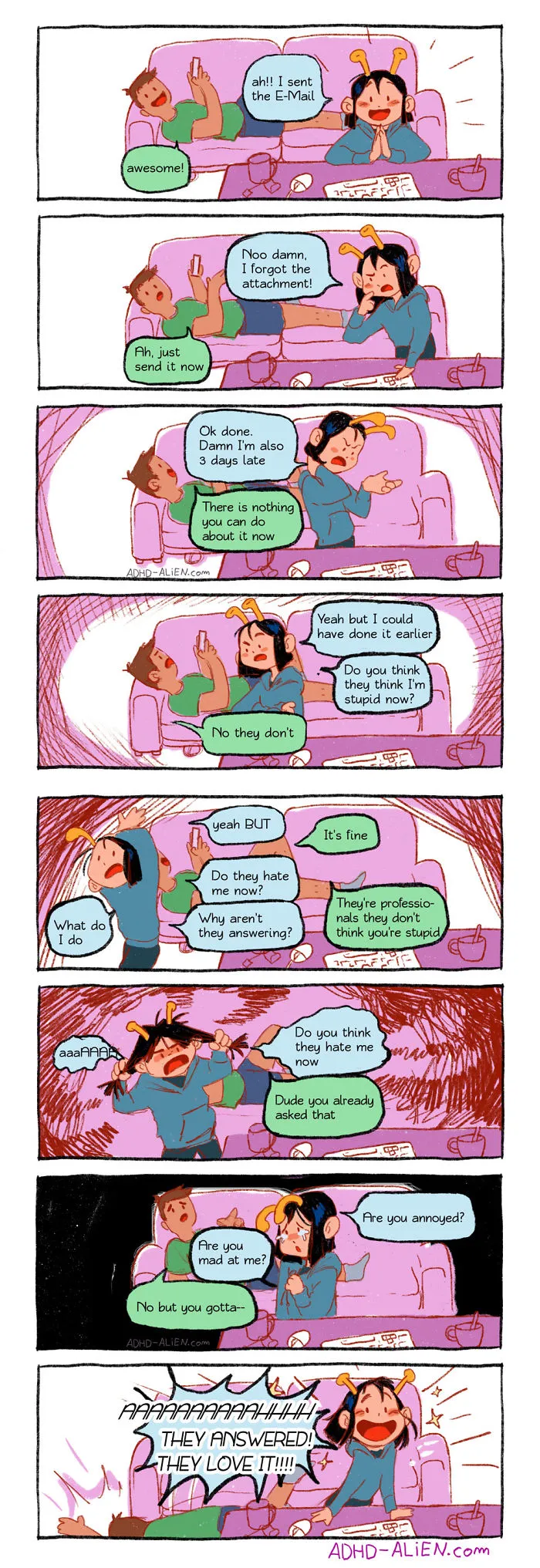 21 Comics About ADHD By A 29-Year-Old Artist That Only Got The Right Diagnosis A Year Ago