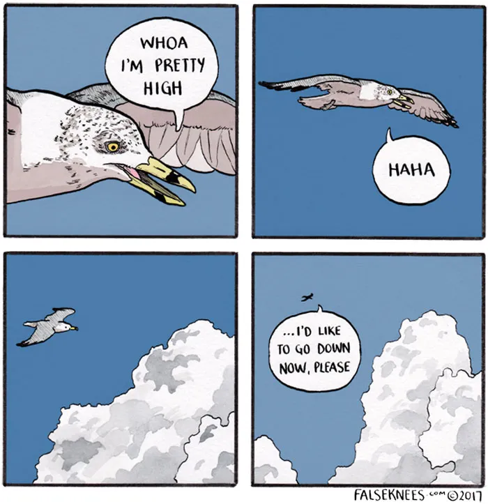 30 Funny Animal Comics That Show What Is Really Happening Out In The Wild By 'False Knees'