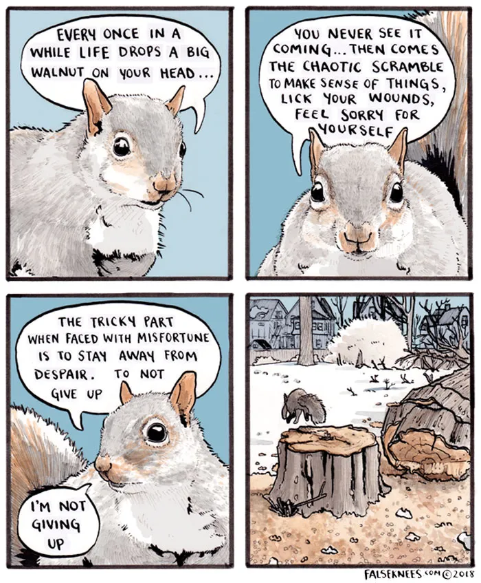 30 Funny Animal Comics That Show What Is Really Happening Out In The Wild By 'False Knees'