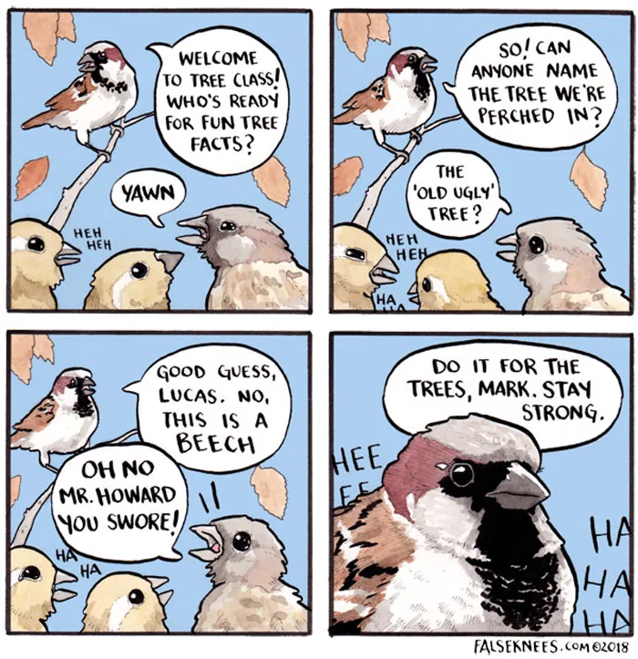 30 Funny Animal Comics That Show What Is Really Happening Out In The Wild By 'False Knees'