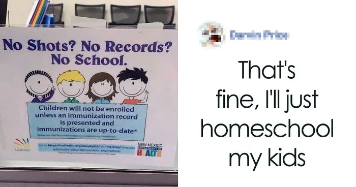 Anti-Vaxxer Angry Over This Sign At School, Attacks It On Facebook, Gets Shut Down With Many Responses
