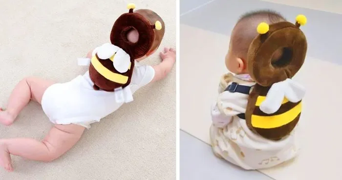 These Adorable Animal-Shaped Backpacks For Babies Protect Their Heads If They Fall Over