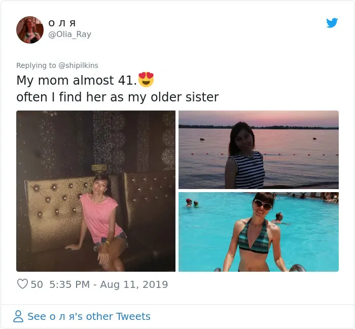 Esta hija presume de lo guapa que es su madre y da comienzo sin querer a un hilo viral (33 imágenes)