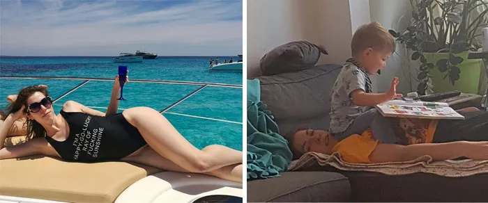 De estar de crucero a tener un niño sentado en mi cuello