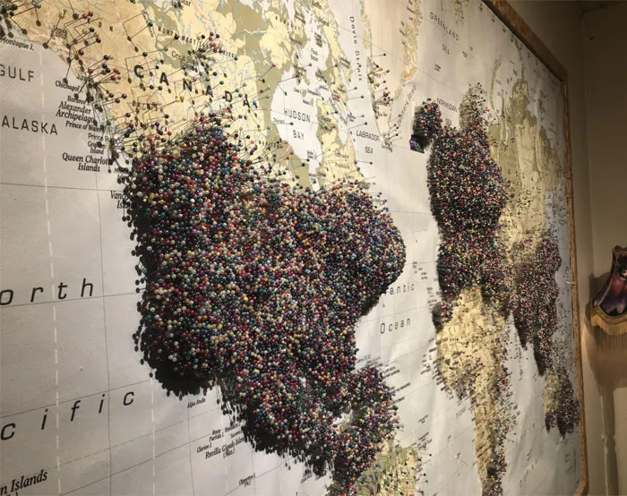 This "Where Are You From" Map At The Aurora Museum In Reykjavík, Iceland