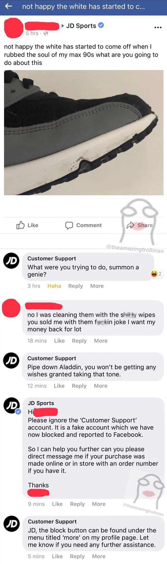 30 Times This Guy With A Name ‘Customer Support’ Trolled Clueless Customers