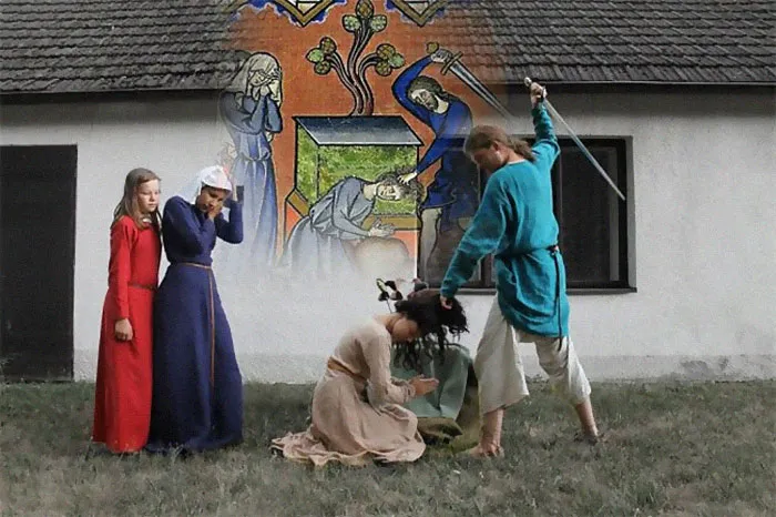 These Czech Students Recreate Scenes From Medieval Books, And They’re Hilariously Strange (15 Pics)