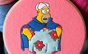 I Create Embroideries Of The Simpsons And It Takes Me 10-30 Hours Per Scene (35 New Pics)