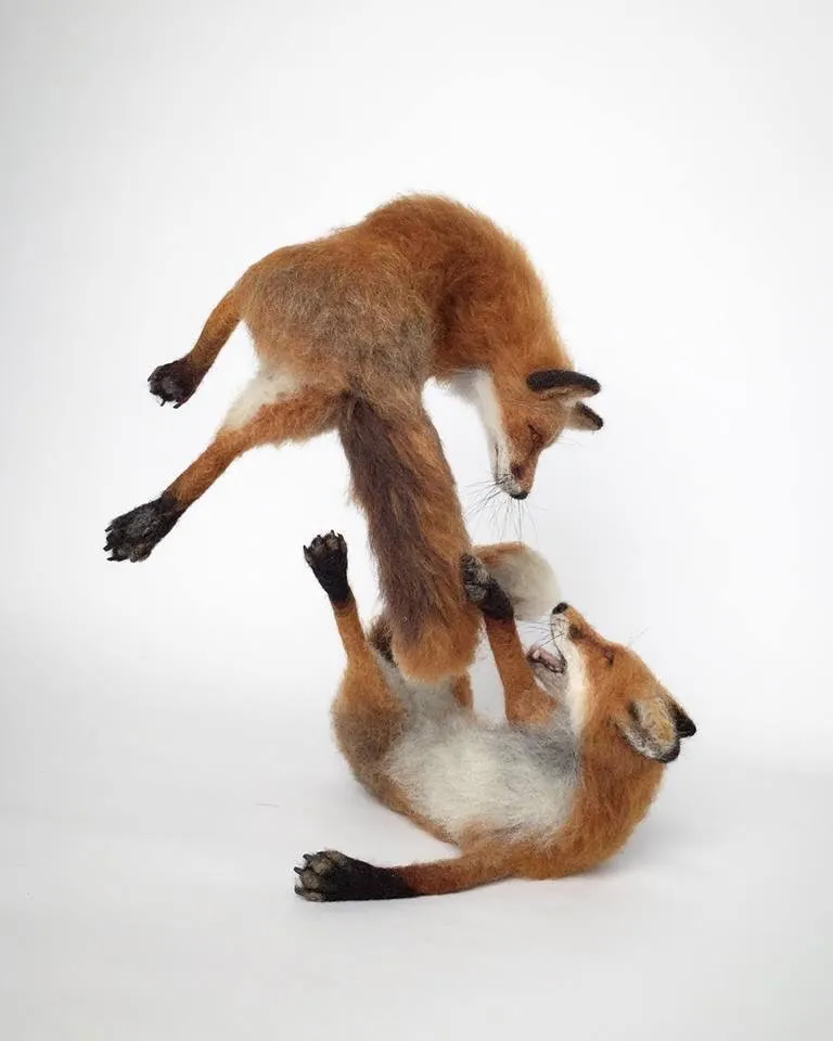 A Selection Of My Needle Felted Sculptures, Celebrating British Wildlife