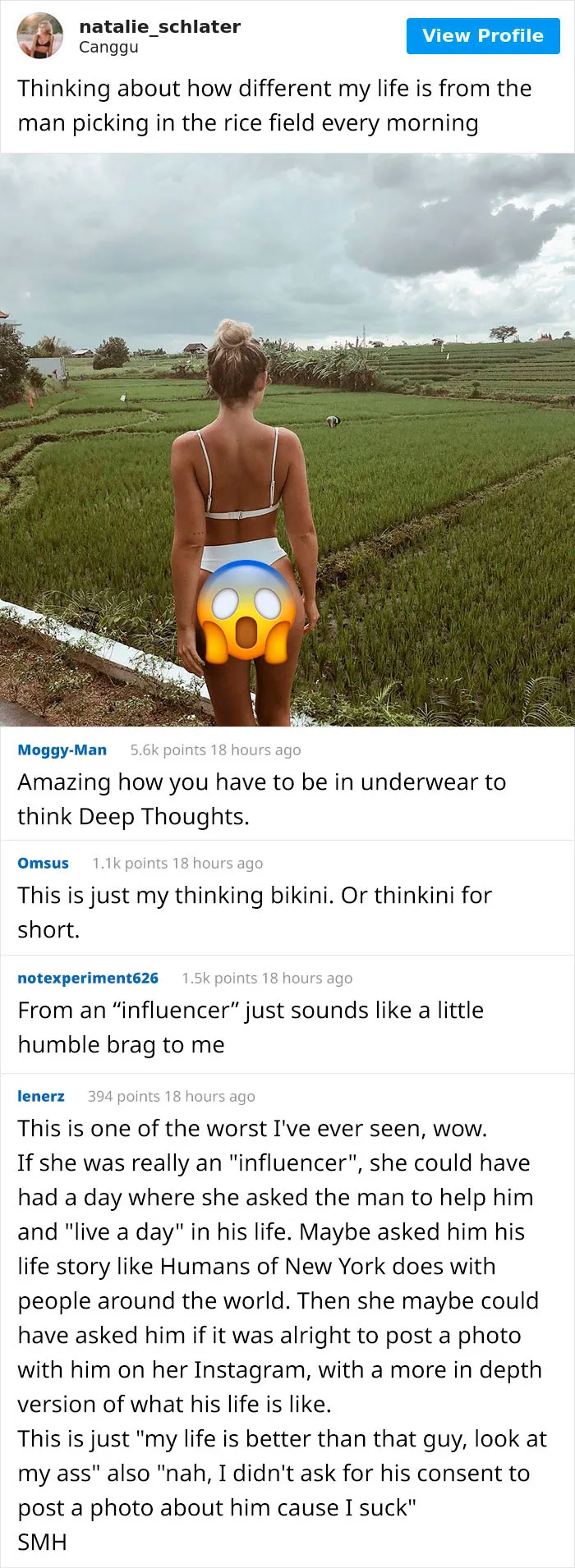 Instagram Model Compares Her Life To Rice Workers, Gets Called Out For Being Insensitive