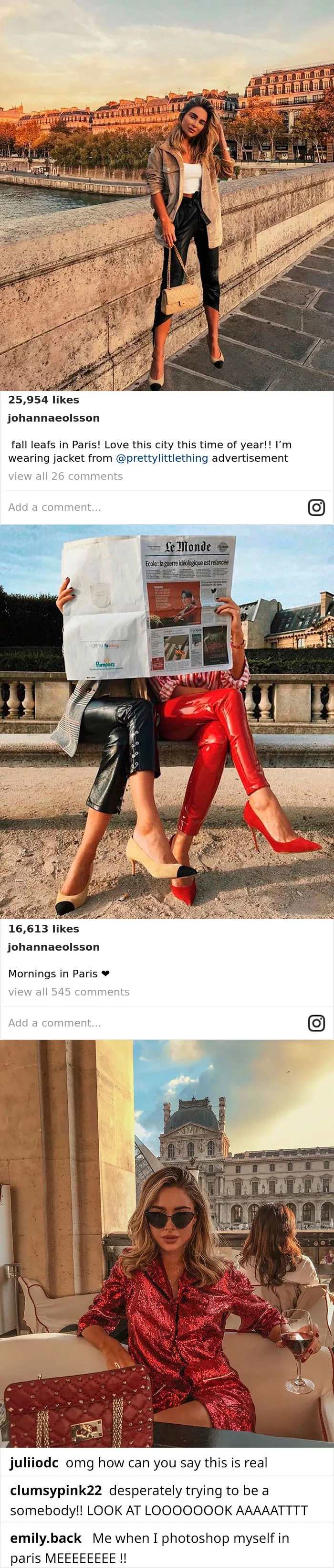 Instagrammer Called Out For Faking Her Trip To Paris