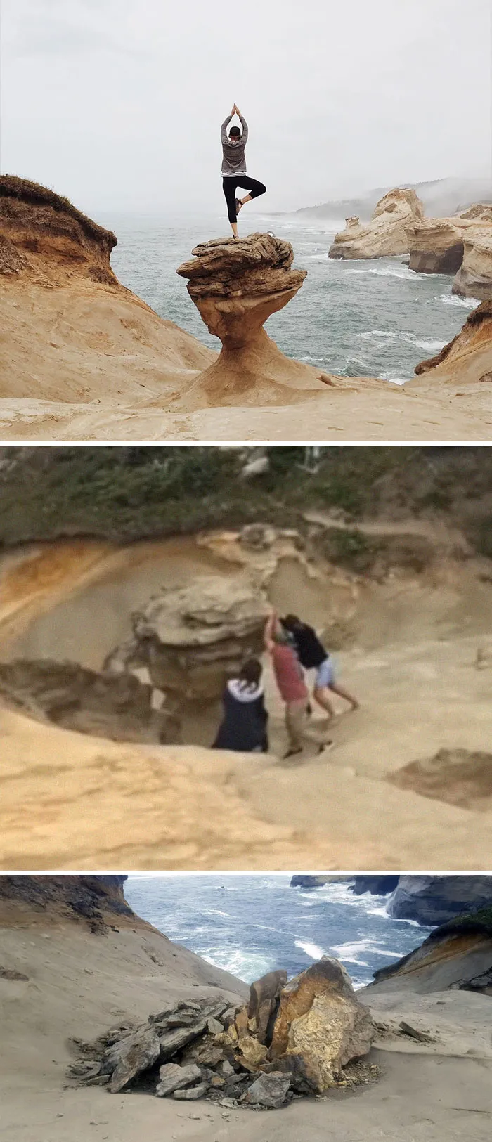 Tourists Destroying Popular Oregon Rock Formation