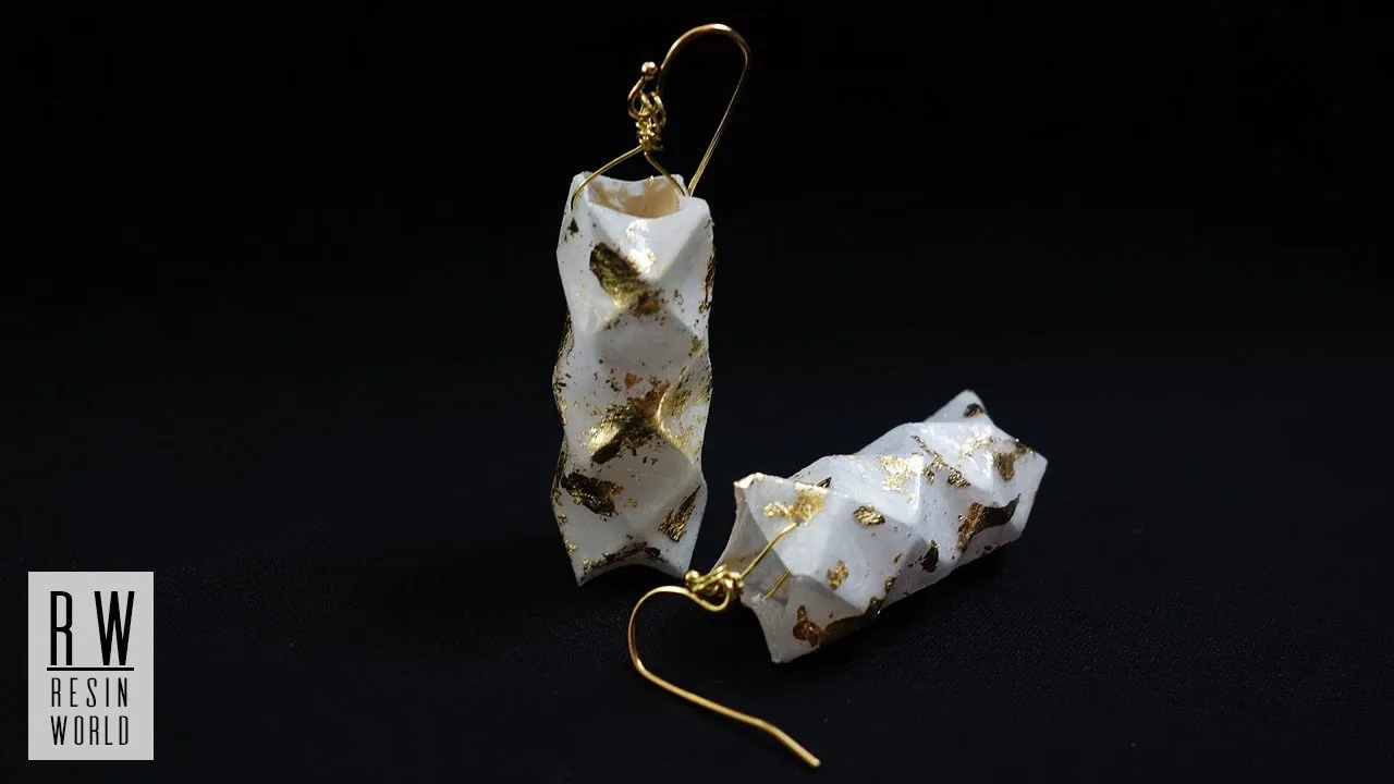 DIY Geometric Origami Paper Earrings
