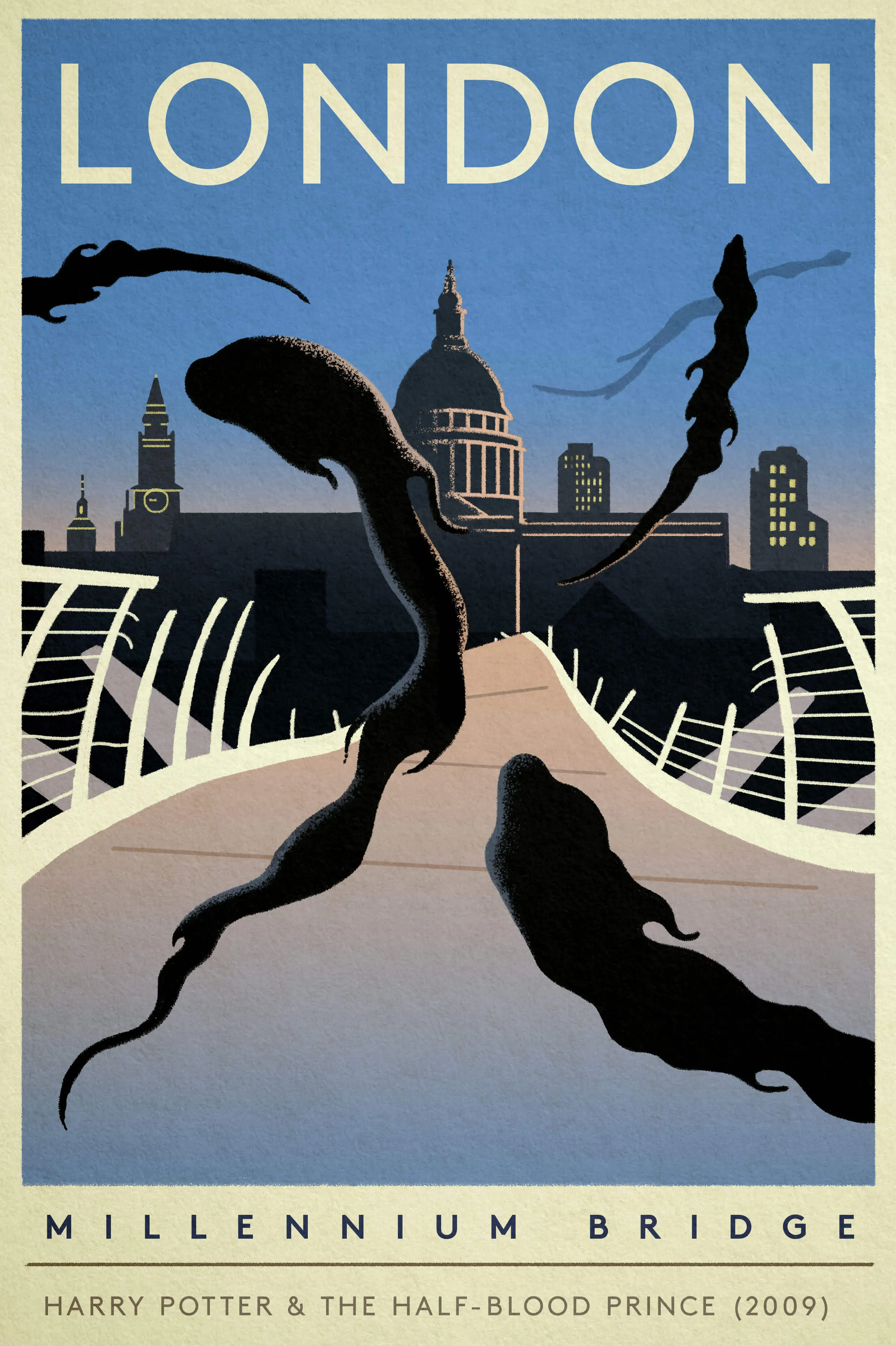 Postcards From Landmarks Destroyed In Movies