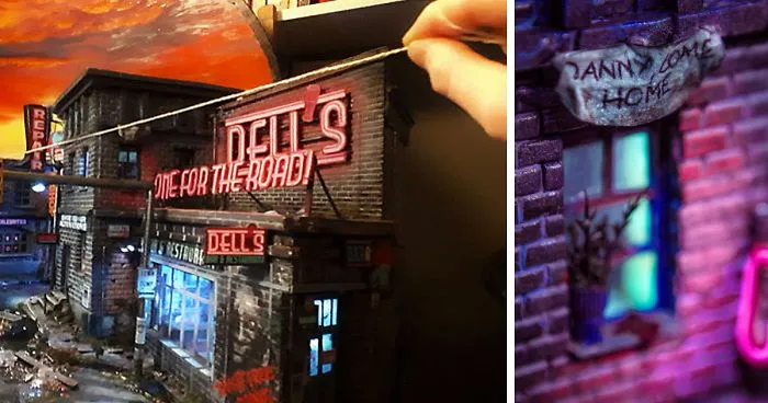 My 45 Pics Of A Miniature City From 'Salem's Lot' I Built As A Tribute To Stephen King