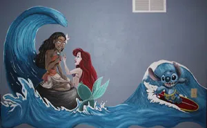 I'm A Stay-At-Home Dad And I Wanted To Make My Daughters' Room Special, So I Painted Murals In Their Room (19 Pics)
